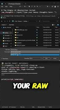 How to Automate Your Messy Video Notes Using Python #simplyai #aitools #ai #python