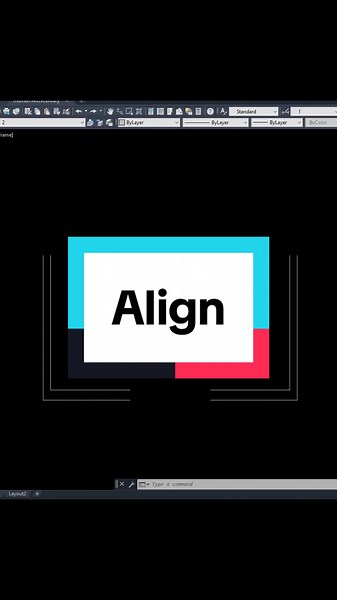 Hướng dẫn sử dụng lênh Align trong AutoCad #learnontiktok #autocad #AutoCad #autocad2d