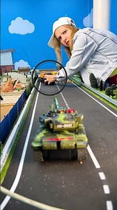 Crazy Girl and Remote control cars 🚜🏗️💃