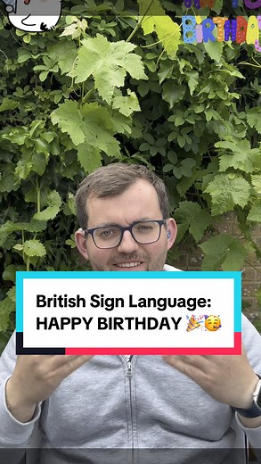 1.1K reactions · 475 comments | What’s the new sign in British Sign Language today? Sign is #Birthday ! Join me every day for new signs in British Sign Language! Note: I’m from the South of the UK, so some signs are regional! #garden #happybirthday #party #partytime #birthdayboy #27 #deaf #bsl #sse #signlanguage | The Deaf Chef | Facebook