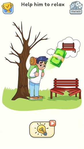 Help Him To Relax 🪵 | Dop 5 Delete One Part |Dop 5 Level - 2862 #viral #shorts #trending #minecraft