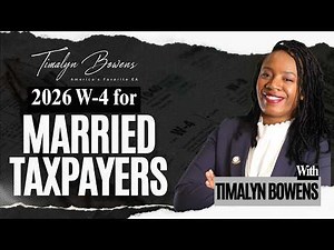 How to Fill Out 2026 IRS Form W4 (Married Filing Jointly)