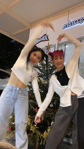 Synchronized Christmas Tree Dance Performance