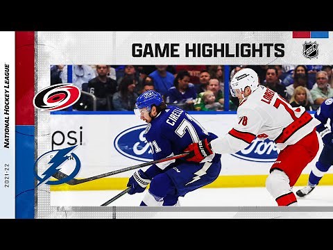 Hurricanes @ Lightning 3/29 | NHL Highlights 2022