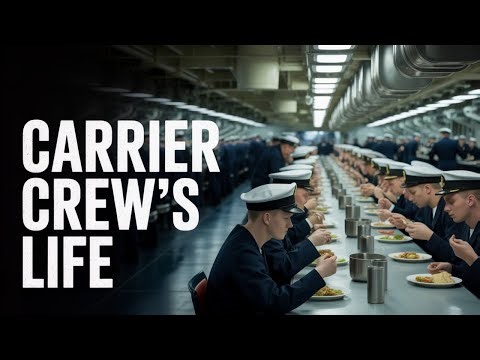How Aircraft Carrier Crews Eat, Shower & Sleep on Aircraft Carrier