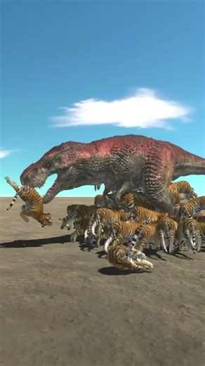 ｜ 100 Tigers vs Trex ｜ The Burner Guy