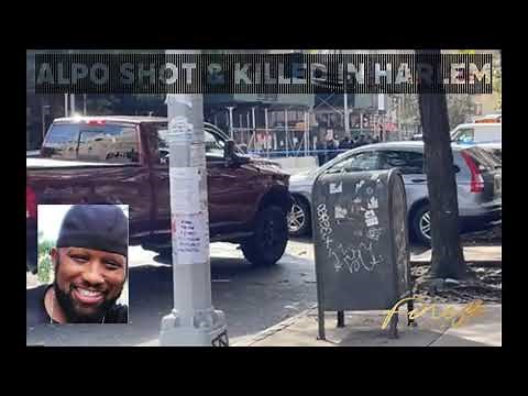 Live Crime Scene of Alpo Martinez Reportedly Shot and Killed in Drive-By Shooting in Harlem