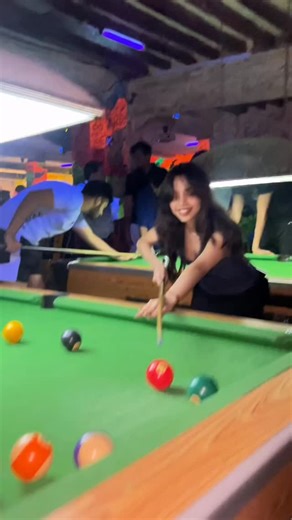 Muskan Karia on Instagram: "Need pool lessons asap🤪🎱"