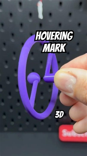3D Printed Hovering Exclamation Mark Spinner #3dprinting #satisfying