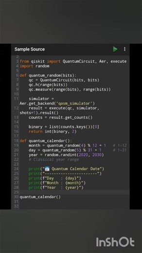 Quantum calender code #quantum #quantumphysics #science #physics #love #quantummechanics #universe