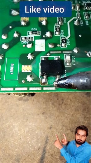 SMD Rectifier Bridge Remove with iron soldering