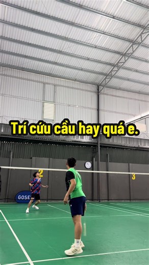Trí cứu cầu hay quá e. #Badminton #btsport #cầulông #thethao