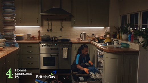 British Gas - Taking care of things - Channel 4 idents - Dishwasher