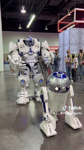Droids Having Fun - Star Wars Cosplay with R2D2 and Vader Buster