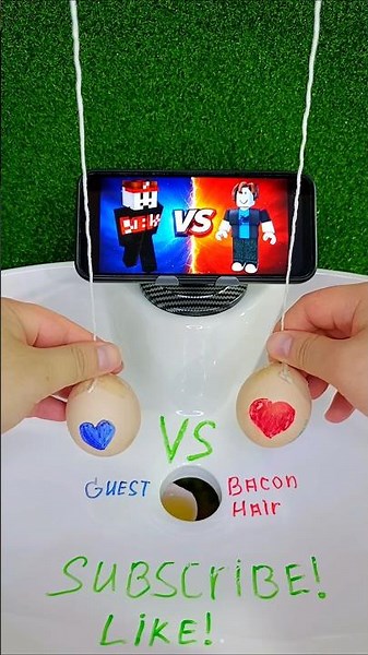 Classic Roblox showdown! Guest vs Bacon Hair — choose your side! 🎮