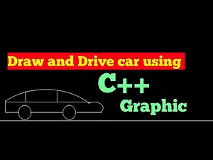 Using c++ graphics Draw and drive car । c++ graphic code । #graphic
