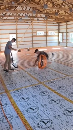 39K views · 319 reactions | Start to Finish Radiant Heat Installation #heatinghomes #inhomeheat #heatingandcooling #postframehomes | MR Post Frame | Facebook