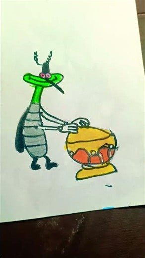 late to this Trend b#Oggy and the cockroaches #Cockroaches drawing