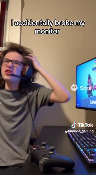 Accidental Monitor Breakage While Gaming: A Funny Moment