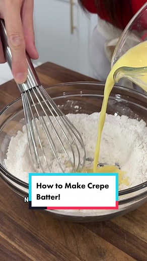 Take Your Crepe Making Skills to the Next Level with Hand-Mixed Batter!