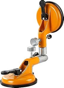 Seamless Seam Setter with 90-270 Degree Adjustable Vacuum Suction Cups for Seam Joining Leveling, Professional Solid Countertop Installation Tool for Granite, Stone, Marble, Slab, Orange