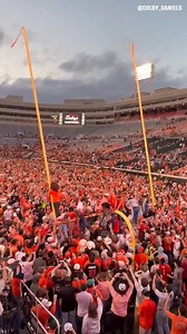 1.2M views · 11K reactions | Oklahoma State fans threw the goalpost into Theta Pond after defeating Oklahoma in Bedlam 鸞 | College Football on FOX | Facebook