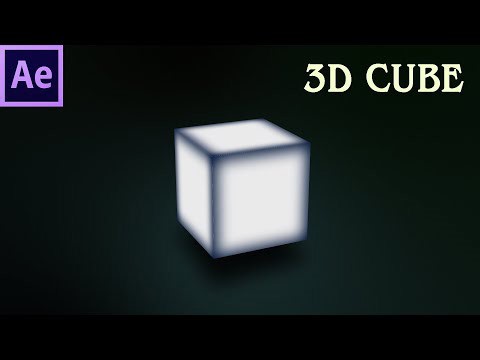 How to create a 3d Cube in After Effects - 136
