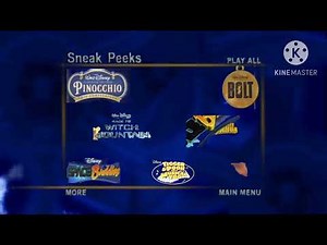 Sneak Peeks Menu to Oliver and Company: 20th Anniversary Edition 2009 DVD (November 4, 2008 version)