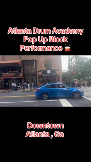 Pop up performance by Atlanta DrumAcademy Drumline in downtown Atlanta , Ga . | Atlanta Drumacademy