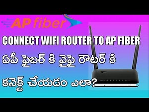 how to connect wifi router to ap fiber|Sai Prasad Tech Magic|