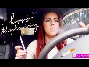 Thanksgiving / Trying Virginia Slims | Smoking Video