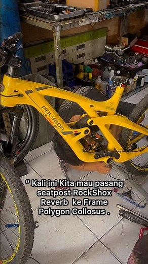 Installing a RockShox Reverb dropper seatpost on a Polygon Collosus MTB frame with internal routing