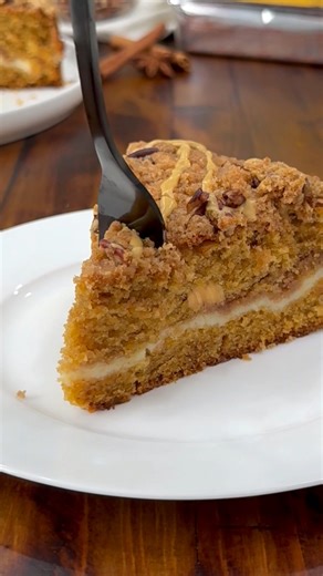 I love this sweet potato coffee cake. It’s light, fluffy, warm, and cozy, and that buttery crumb topping is honestly the best part. It’s the kind of cake that’s perfect with coffee and just feels good to bake and share. Comment CAKE and I’ll DM you the recipe 🤍 #fblifestyle #sweetpotatocake #coffeecake #crumbtopping #homebaking #bakingfromscratch #cozybakes #brunchideas | The Salty Cooker