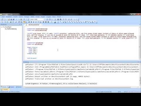 4_02 - LaTeX - Formatierung, Umlaute und Auslagerung von Text