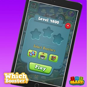 It's always exciting to begin a level with pre-level boosters already on the board! 🥰 Which one would you prefer before you start the level? ✌️ Rotor, TNT, or puzzle cube? 😏 | Toy Blast