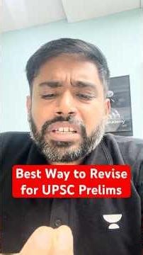 Best Revision Strategy Explained | UPSC Prelims 2026