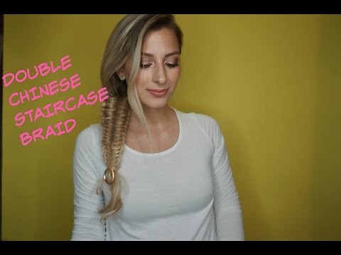 Double Chinese Staircase Side Braid Tutorial for Long Hair