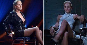 Sharon Stone rejoue la scène mythique de Basic Instinct