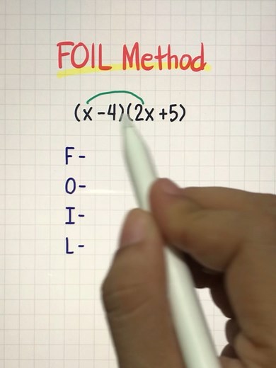 Unlock the FOIL Method: Multiply Binomials in Seconds! 😱📚 #MathMagic | Math Love