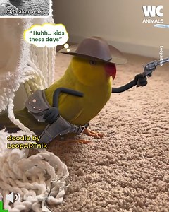 52K views · 1.2K reactions | Artist Transforms Birds into Humanlike Characters 旅️ | Watercooler Animals | Facebook