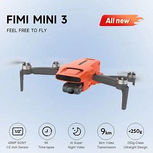 [Hot Item] Fimi Mini 3 Professional Drone Camera 4K GPS Positioning 9km Image Real Transmission Race Drone Selfie Video Record