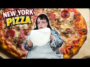 New York Style Pizza 🍕 Homemade Dough & Sauce
