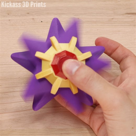 718K views · 10K reactions | Starmie used Rapid Spin! ⭐ ‍ | Kickass 3D Prints | Facebook