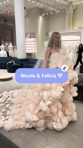 Dreaming of @Nicole Felicia ✨🤍 Trunk Show this weekend at Kleinfeld. #kleinfeld #sayyestothedress #princessbride #bride