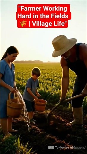 "Farmer Working Hard in the Fields 🌾 | Village Life