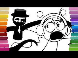 The CURSE of SPRUNKI Coloring Pages / How to Color INCREDIBOX SPRUNKI
