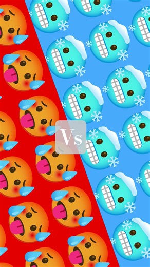 hot Vs cold #emoji #emojichallenge #funny #trend #popular #shortsvideo #logo #trending #tutorial