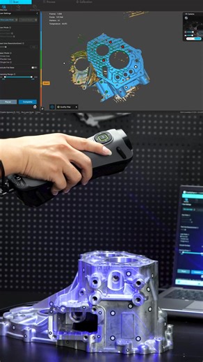 Introducing the Creality Sermoon S1! Capture intricate details in any lighting with 7 34 blue lasers NIR Scan up to 90 FPS, ideal for reverse engineering & prototyping Plus: outdoor scanning, marker-free face/object capture & wireless operation Say goodbye to limitations. Upgrade your 3D scanning game now! | Creality 3D Scanner