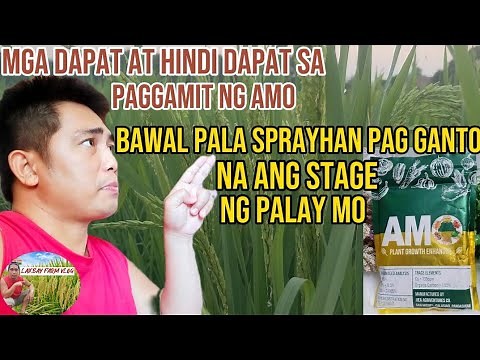 Protocol of AMO Plant Growth Enhancer | Do 's and Dont 's to Apply