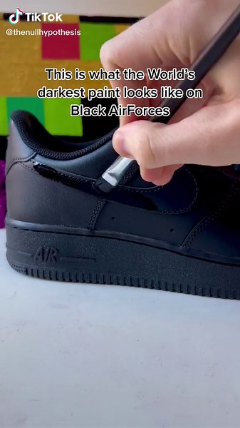 Exploring Vantablack on Nike Air Force 1 | Blackest Black Sneakers